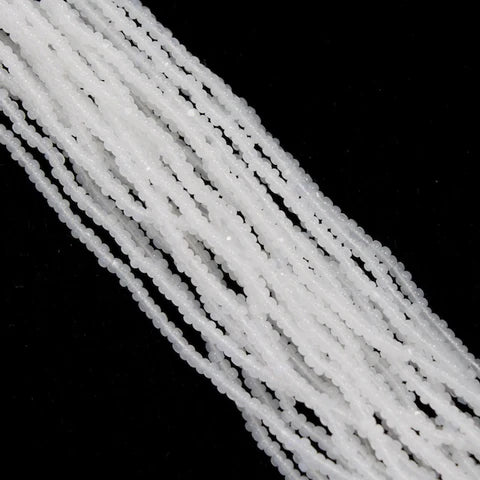 Czech Preciosa Charlotte Cut Hank 02090 11/0 Alabaster Opal (Waxy White) Seed Beads