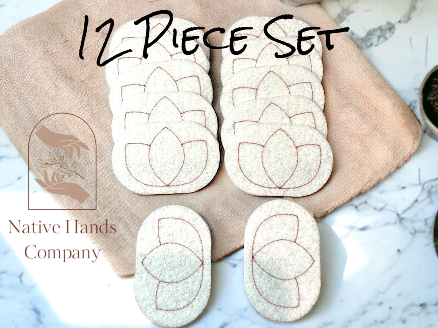 12 Piece Floral Flower Pattern Set Pellon Peltex 70 Flat Stitch Beading Stencils