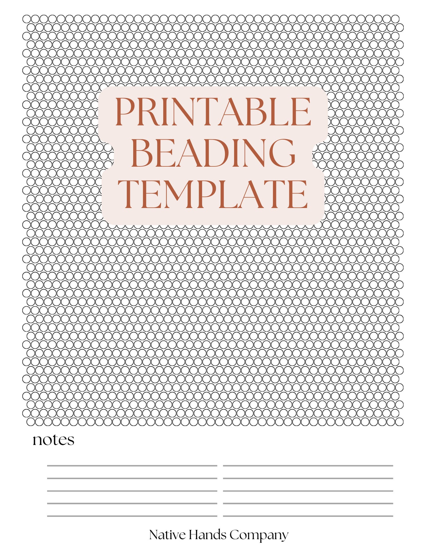 3 styles Printable Brick Stitch Earring Templates pdf Beading Graph