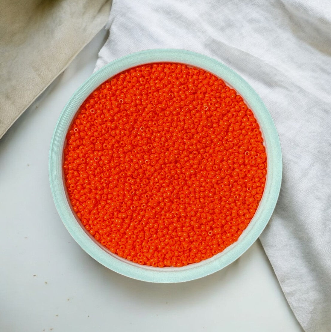 Czech Preciosa Loose 50 Grams 11/0 Orange Seed Beads 93140