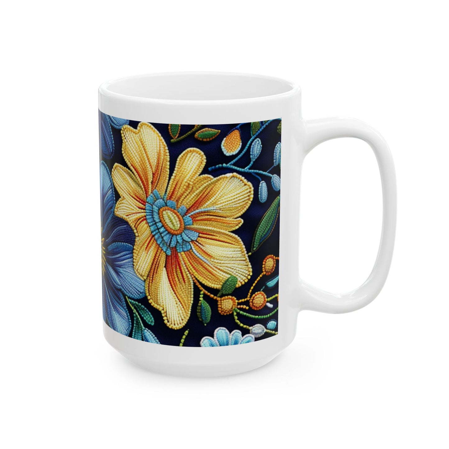 Beading Is Medicine Ceramic Mug, (11oz, 15oz)