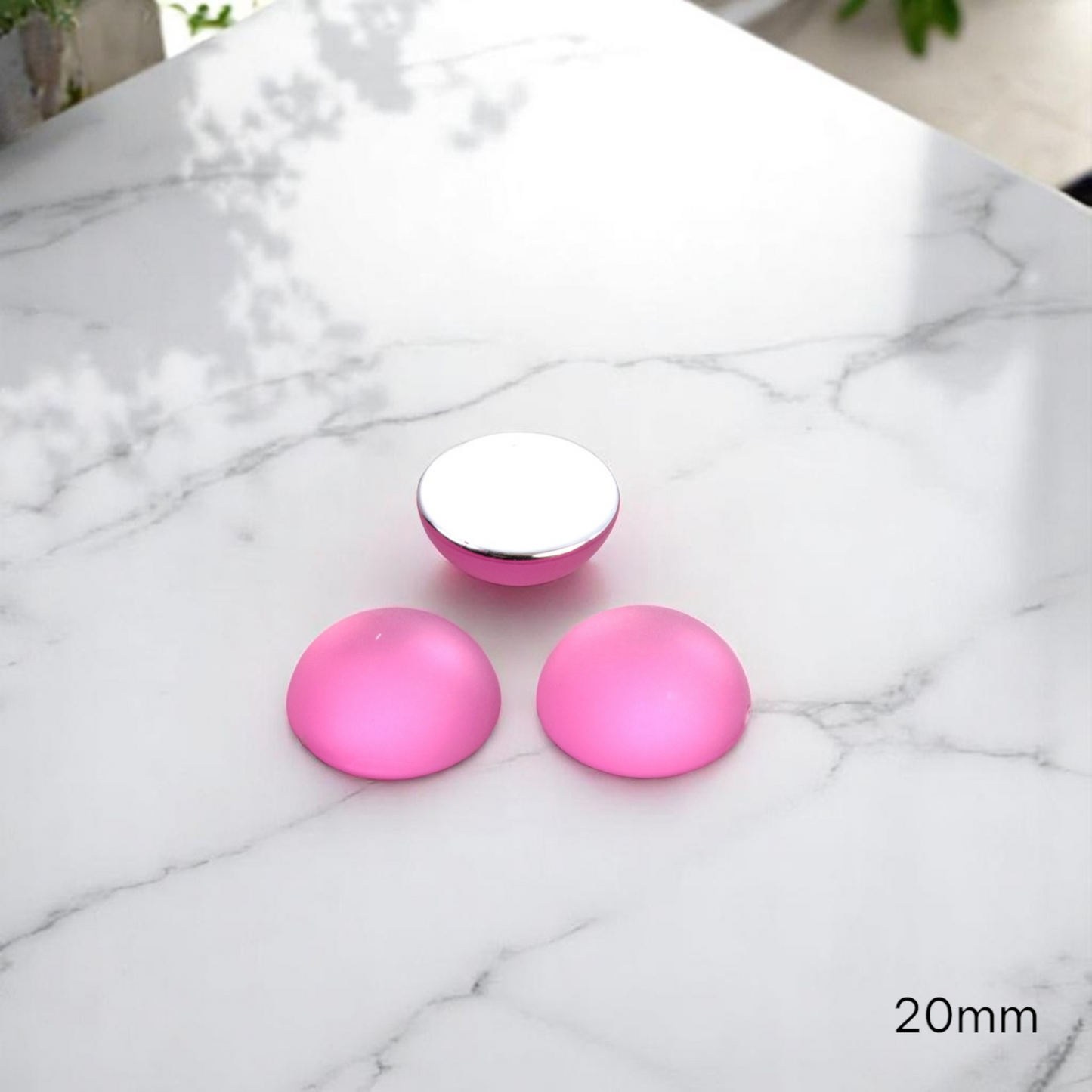 Matte Resin Cabachon Center Pair