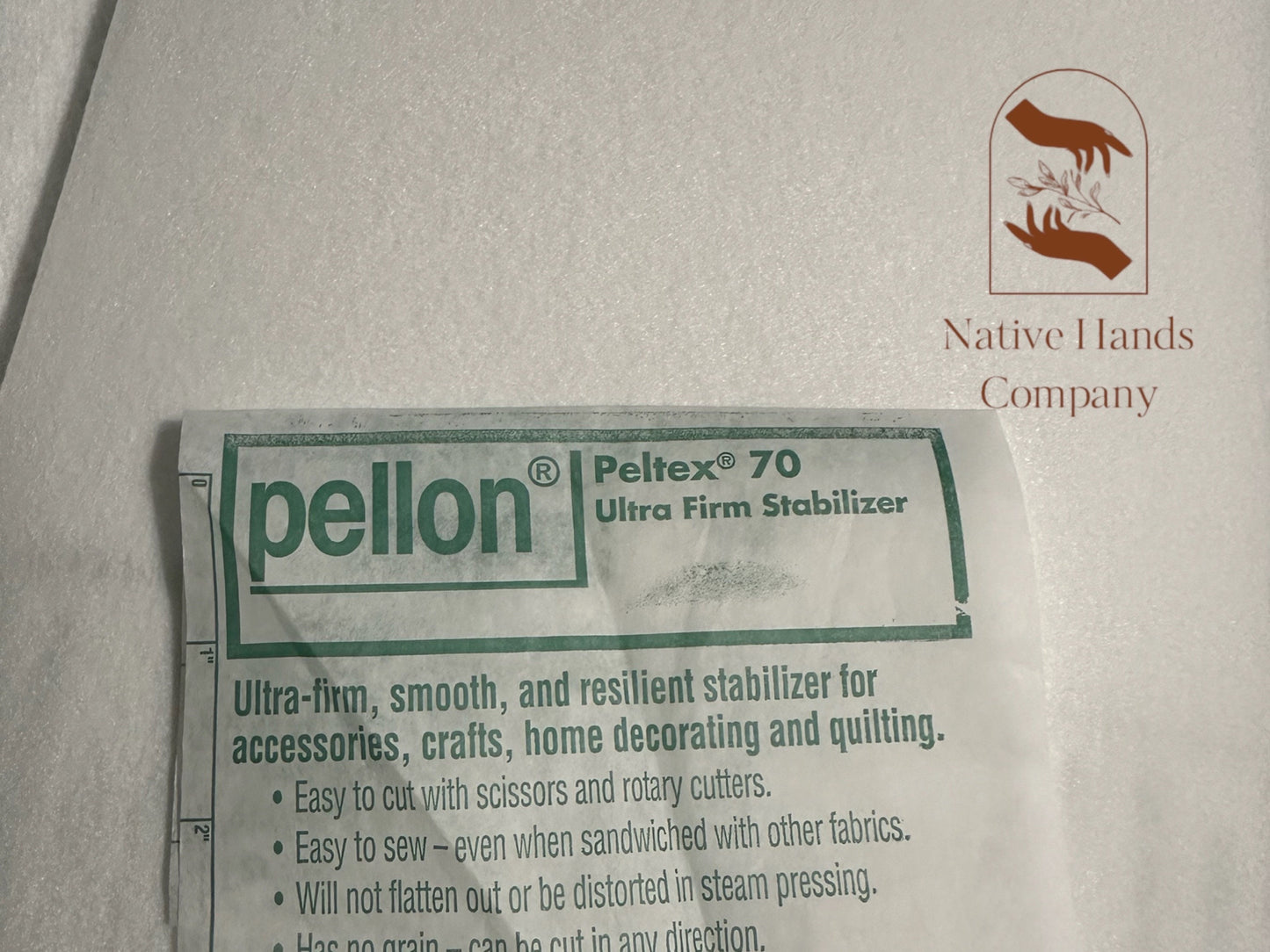 4 PACK or 10 PACK Pellon Pentex 70 Ultra Heavyweight Stabilizer For Beading Projects Flat Stitch Beading Foundation | Cut From Bolt