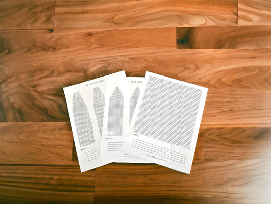 3 styles Printable Brick Stitch Earring Templates pdf Beading Graph