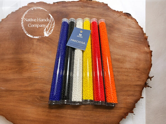 Fire Colors Preciosa Ornela Czech Seed Beads 11/0 Set of 6 - 30 Gram Tubes