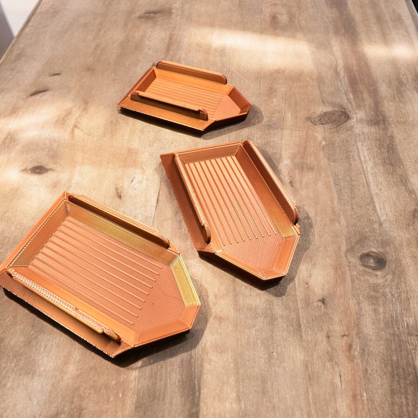 Set of 3 Bead Trays, Bead Organizer, Non-Tipping Tray for Beading, Peyote, Brick Stitch, 3D Printed | Native Owned