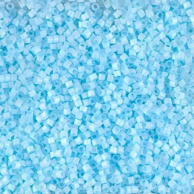 6 Gram Tube Miyuki Delica Silk  11/0 Beads Frozen Blue, Antique Ivory, Dark Capri Blue, Taupe, Rainbow Orchid, Blue Satin | Native Owned