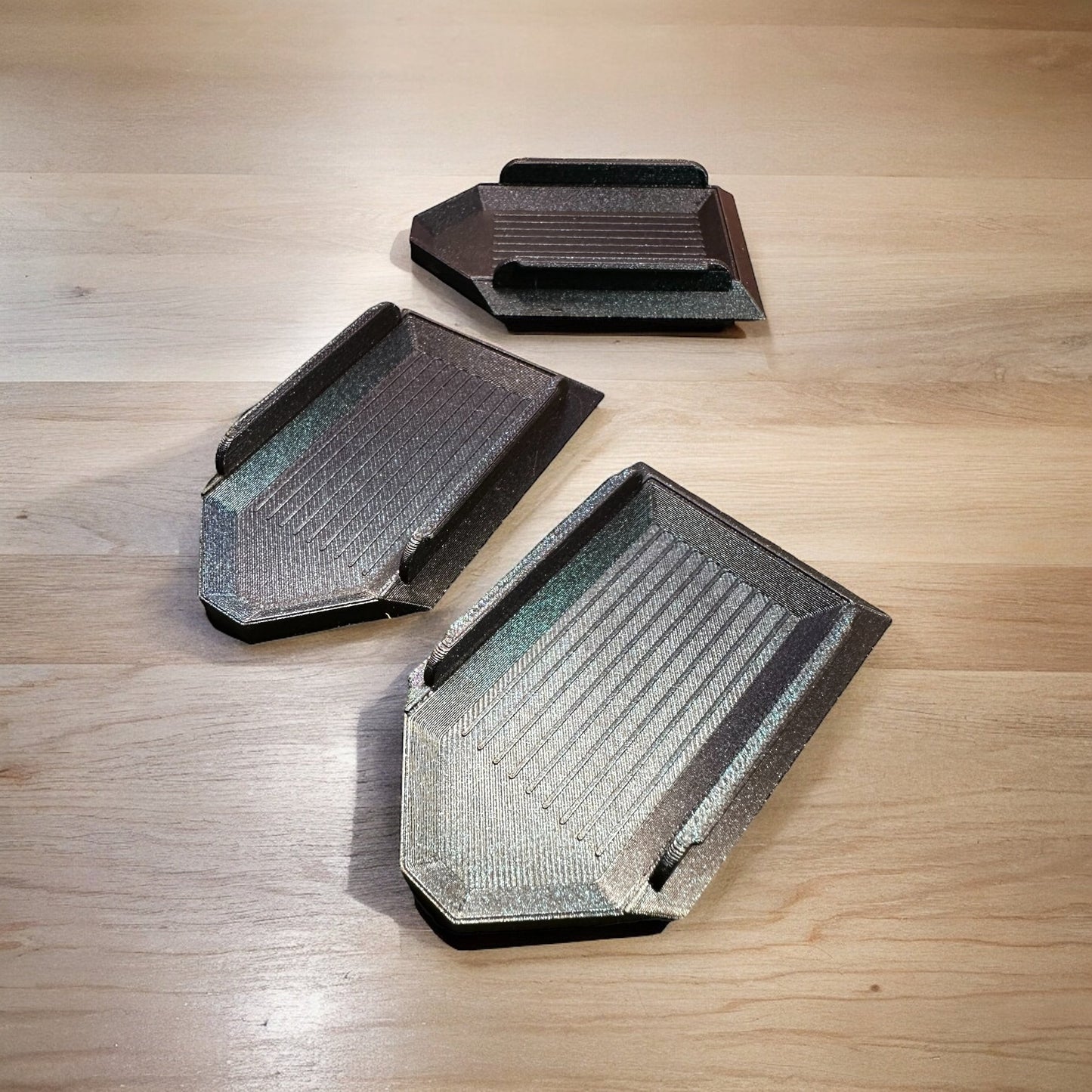 Set of 3 Bead Trays, Bead Organizer, Non-Tipping Tray for Beading, Peyote, Brick Stitch, 3D Printed | Native Owned