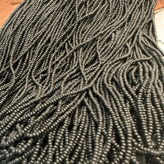 Czech Preciosa 11/0 50 Grams Loose Opaque Matte Black Seed Beads