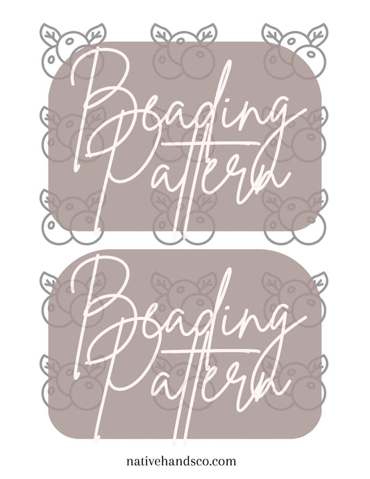 Beadwork Printable Blueberry Set Fruit Template PDF Beading Pattern