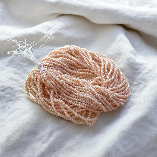 Czech  12 Strand Hank 11/0 Light Pink Peach Ceylon